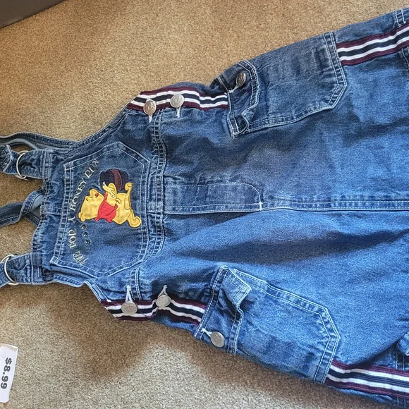 Disney Rare Vintage Kids Denim Overalls - Blue - Picture 5 of 11
